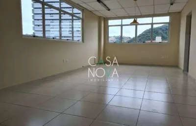 Sala para alugar, 58 m² por r$ 2.570,00/mês - vila matias - santos/sp
