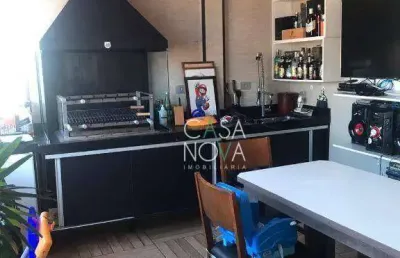Cobertura com 3 dormitórios à venda, 110 m² por r$ 695.000,00 - centro - são vicente/sp