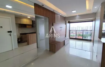 Apartamento moderno com 63m² , 2 quartos, 1 vaga, lazer no marapé em santos