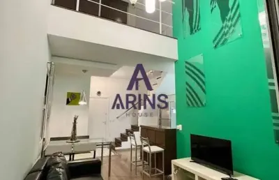 Loft duplex para aluguel com 69m², 1 quarto, 1 vaga no gonzaga - santos/sp