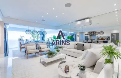Apartamento de luxo a venda com 184m², 3 suítes, 3 vagas na vila rica em santos