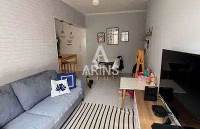 Apartamento a venda com 62m² -2quartos e 1 vaga no marapé em santos sp