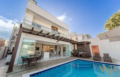Casa em condomínio fechado com 5 quartos à venda na rua colon, 555, glória, joinville por r$ 3.190.000