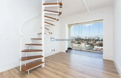 Cobertura duplex para locação em moema índios, com 182m²