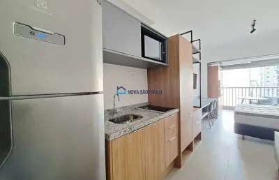 Studio novo e mobiliado para locação em moema de 26 m²