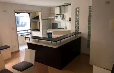 Studio tipo loft, com 1 dormitório, sala com sacada gourmet. metro conceicao !