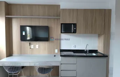 Studio pinheiros com 25m² - 1 dormitório - mobiliado.