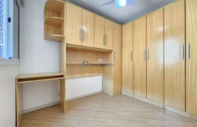 Apartamento com sacada, 1 quarto  1 vaga,  à venda  em  moema .