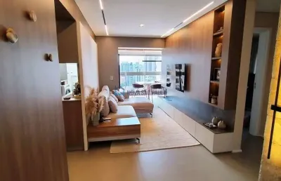 Apartamento 2 dormitórios mobiliado,  1 suite, 1 vaga, próximo metrô klabin