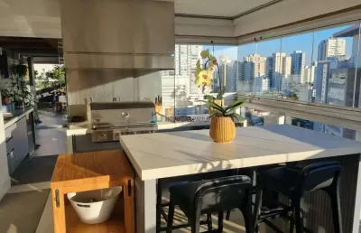 Cobertura na vila mariana, de 270m²,  com 4 suítes, 4 vagas de garagem.