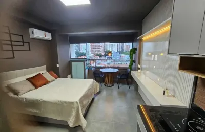 Apartamento studio vila clementino. mobiliado. 450m metrô santa cruz.
