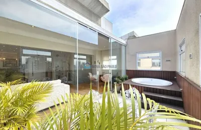 Cobertura de alto padrão nos jardins elevador serve os 2 andares!