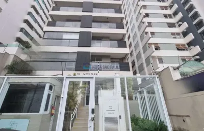 Studio 35,21m² novo entrar e morar, 1 dorm,varanda,1 vaga, dep, lazer! 270m, 3 min parque aclimação