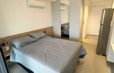 Apartamento mobiliado à venda com 27 m², 1 quarto, sacada, na vila mariana