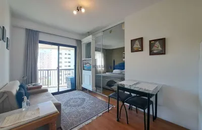 Flat com 1 quarto à venda na Avenida Jandira, --, Indianópolis, São Paulo