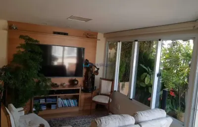 Cobertura de 155m², 2 dormitórios, 1 suíte sr e sra, 3 vagas.