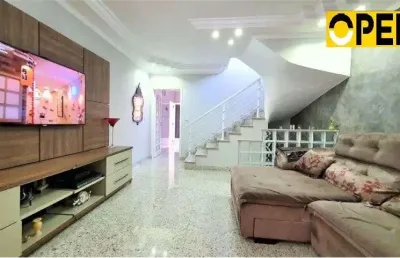 Sobrado com 3 dormitórios à venda, 235 m² por r$ 820.000,00 - jardim oriental - santo andré/sp