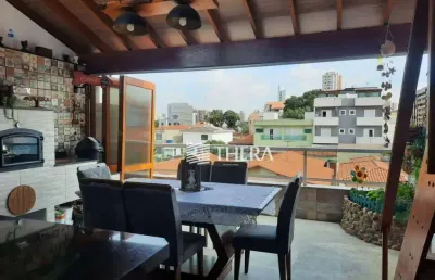 Cobertura com 2 dormitórios à venda, 110 m² por r$ 570.000,00 - vila scarpelli - santo andré/sp