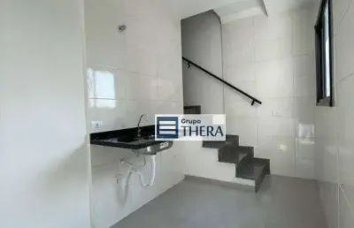 Cobertura à venda, 94 m² por r$ 475.000,00 - utinga - santo andré/sp