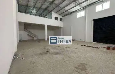 Galpão para alugar, 450 m² por r$ 17.000,00/mês - utinga - santo andré/sp