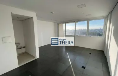 Sala para alugar, 33 m² por r$ 2.065,00/mês - vila homero thon - santo andré/sp