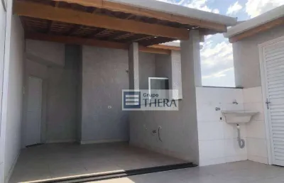 Cobertura à venda, 100 m² por r$ 453.000,00 - vila pires - santo andré/sp
