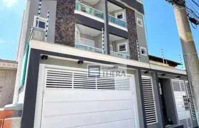 Cobertura com 3 dormitórios à venda, 140 m² por r$ 600.000,00 - jardim santo antônio - santo andré/sp