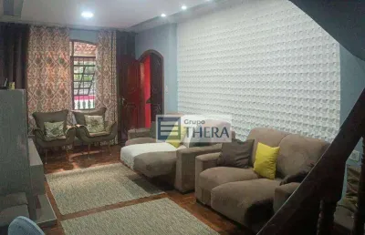 Sobrado com 3 dormitórios à venda, 244 m² por r$ 640.000,00 - parque marajoara - santo andré/sp
