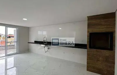 Cobertura com 2 dormitórios à venda, 124 m² por r$ 600.000,00 - vila linda - santo andré/sp