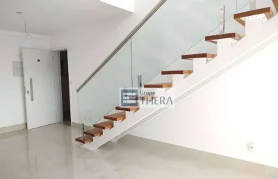 Cobertura para alugar, 124 m² por r$ 5.934,60/mês - jardim - santo andré/sp
