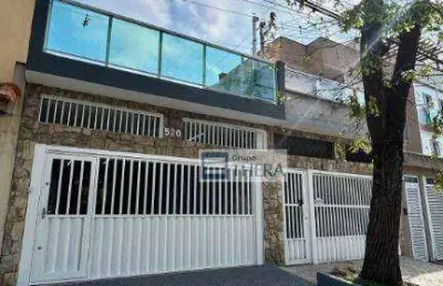 Sobrado com 3 dormitórios à venda, 278 m² por r$ 1.195.000,00 - vila pires - santo andré/sp