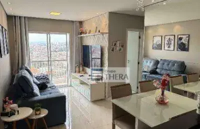 Apartamento com 2 dormitórios à venda, 54 m² por r$ 375.000 - vila humaitá - santo andré/sp