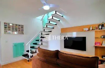 Cobertura à venda, 100 m² por r$ 410.000,00 - vila tibiriçá - santo andré/sp
