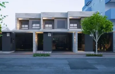 Sobrado geminado no iririú com 3 quartos para venda, 119 m²