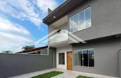 Sobrado com 3 dormitórios à venda, 130 m² por r$ 680.000,00 - brasília - itapoá/sc