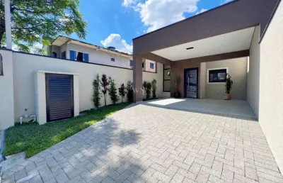 Casa com fachada moderna a venda no bairro cidade jardim em sao jose dos pinhais