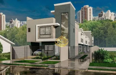 Sobrado com 3 dormitórios à venda, 120 m² por r$ 670.000,00 - uberaba - curitiba/pr