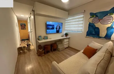 Apartamento à venda na ponta da praia: 1 quarto, 1 sala, 1 banheiro, 1 vaga de garagem, 47m² em santos-sp!