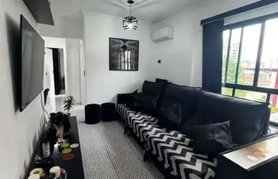 Imperdível oportunidade: apartamento à venda em santos-sp, no bairro embaré, 2 quartos, 1 suíte, 1 sala, 2 banheiros, 1 vaga, 71m².