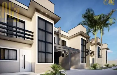 Casa em condomínio fechado com 3 quartos à venda na rua professor rubens oscar guelli, 68, sítio cercado, curitiba, 85 m2 por r$ 499.000