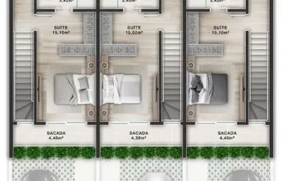 Apartamento à venda no centro de navegantes – 2 quartos, suíte e 1 vaga – localização privilegiada