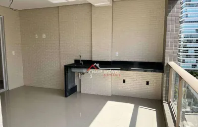 Apartamento com 3 dormitórios à venda, 210 m² por r$ 3.300.000,00 - embaré - santos/sp
