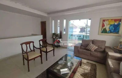 Sobrado com 3 dormitórios à venda, 239 m² por r$ 1.300.000,00 - estuário - santos/sp