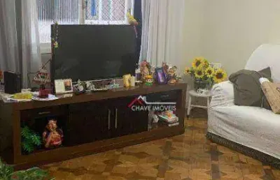 Apartamento com 2 dormitórios à venda, 85 m² por r$ 450.000,00 - campo grande - santos/sp