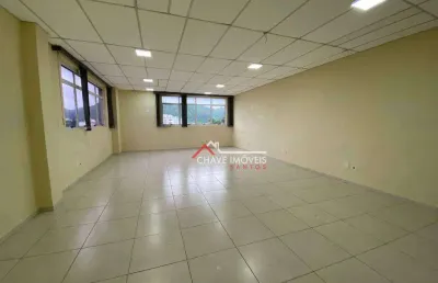 Sala para alugar, 58 m² por r$ 2.675,02/mês - vila matias - santos/sp