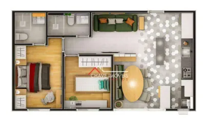 Apartamento com 2 dormitórios à venda, 54 m² por r$ 539.570,28 - vila belmiro - santos/sp