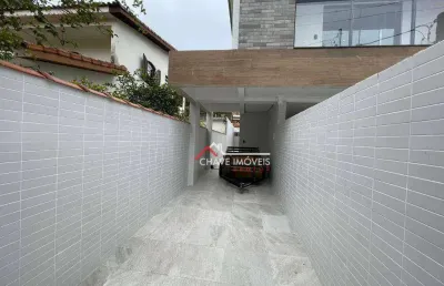Sobrado novo com 3 dormitórios à venda, 104 m² por r$ 820.000 - vila belmiro - santos/sp