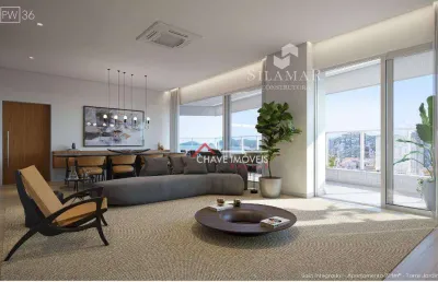 Apartamento com 3 dormitórios à venda, 224 m² por r$ 3.630.000,00 - gonzaga - santos/sp
