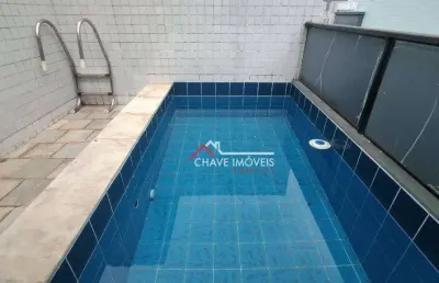 Cobertura à venda, 150 m² por r$ 645.000,00 - gonzaga - santos/sp
