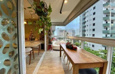 Apartamento com 3 dormitórios à venda, 159 m² por r$ 1.990.000,00 - embaré - santos/sp